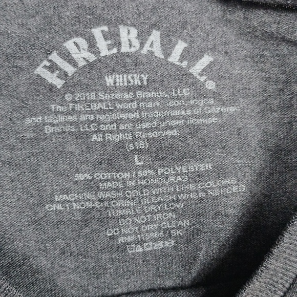Fireball whisky men's large sized t shirt - Picture 3 of 6